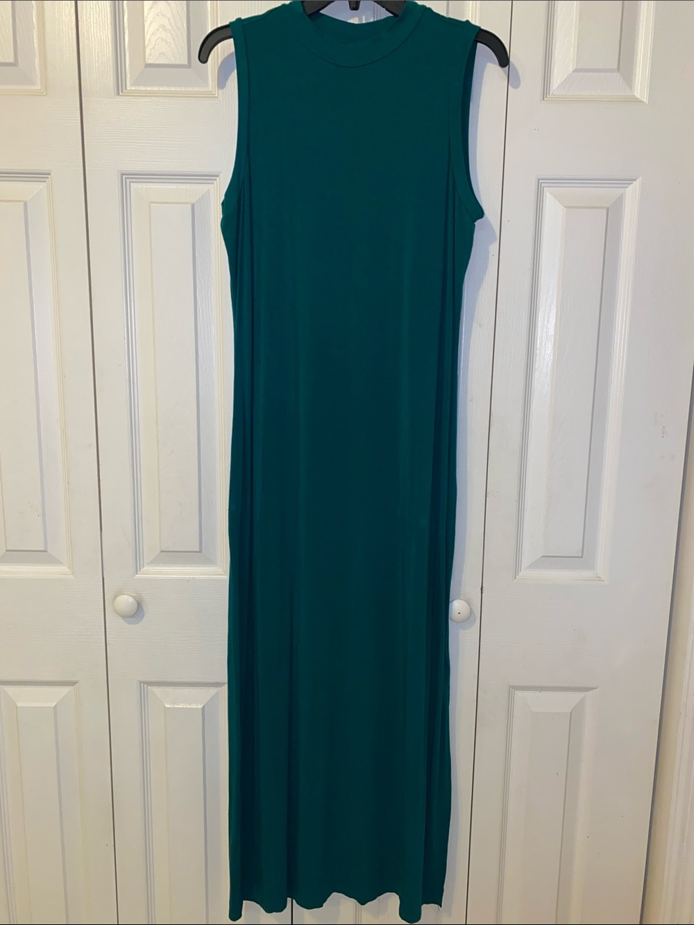 Daily Ritual Sleeveless Green Maxi Dress